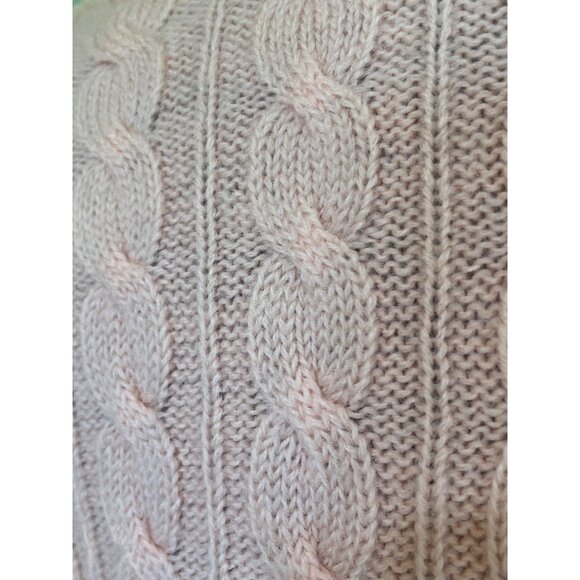 Vintage 50's Womens Peach Sears Virgin Wool Cable Knit Cardigan Sz Small - Picture 10 of 14